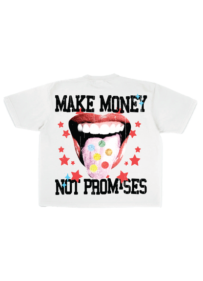 "money > promises" Tee